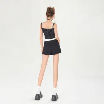 ZAZN Casual Shorts Women's Black