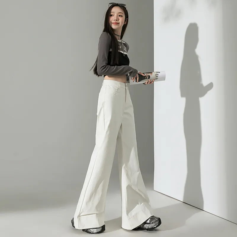 ZAZN Casual Pants Women's Beige-3