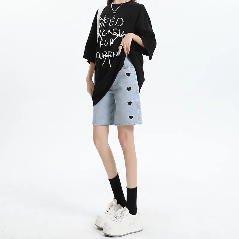 ZAZN Denim Shorts Women's Light Blue-6