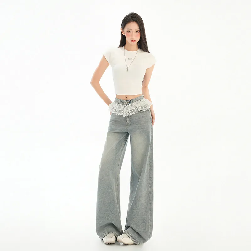 ZAZN Jeans Women's Washed Color-4