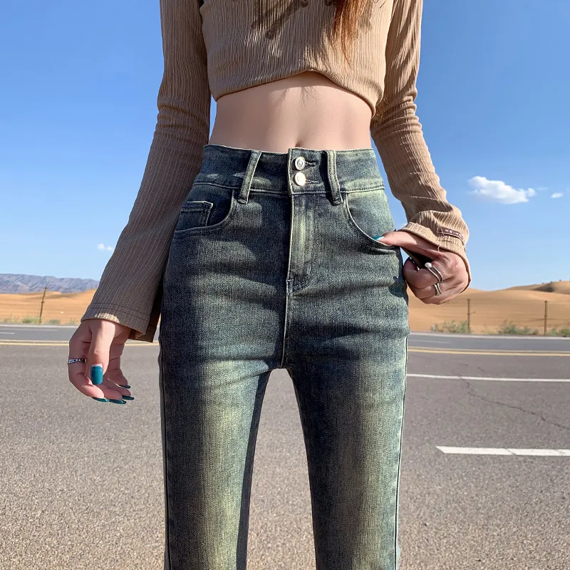 ZAZN Jeans Women's Vintage Blue-4