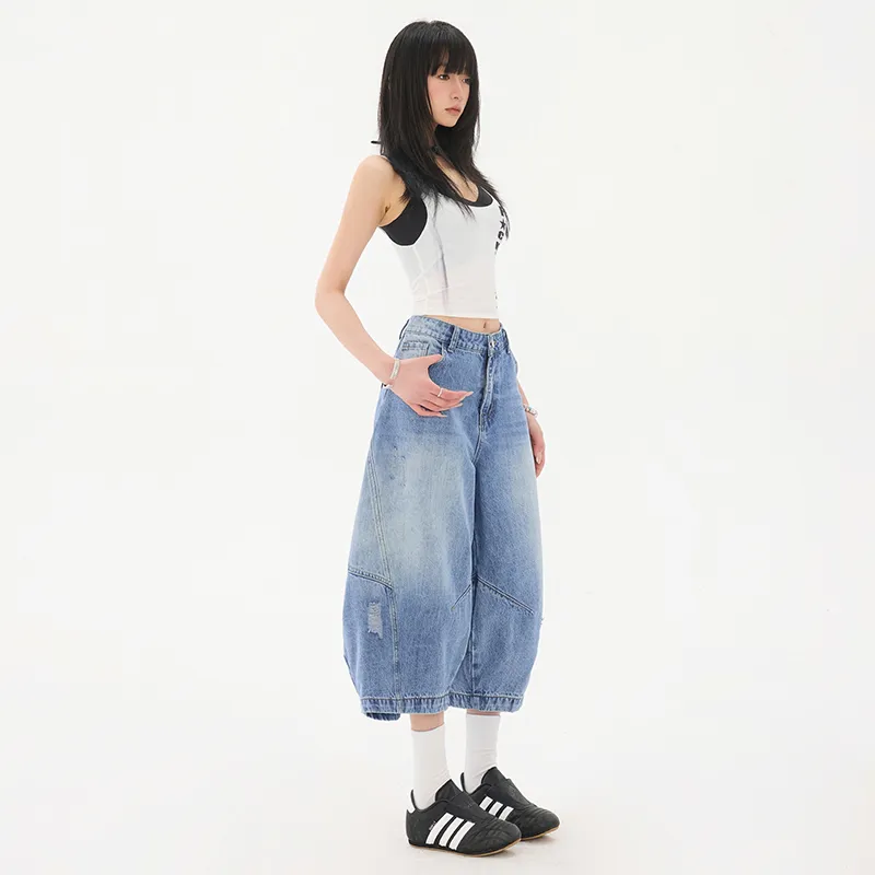 ZAZN Denim Shorts Women's Vintage Blue-9