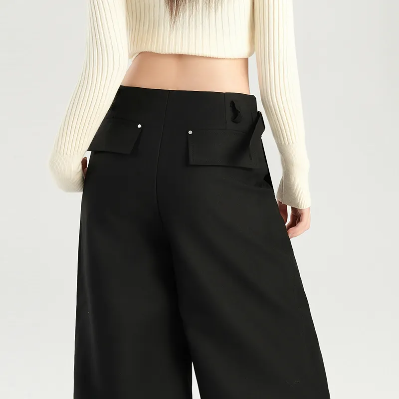 ZAZN Casual Pants Women's Black-4