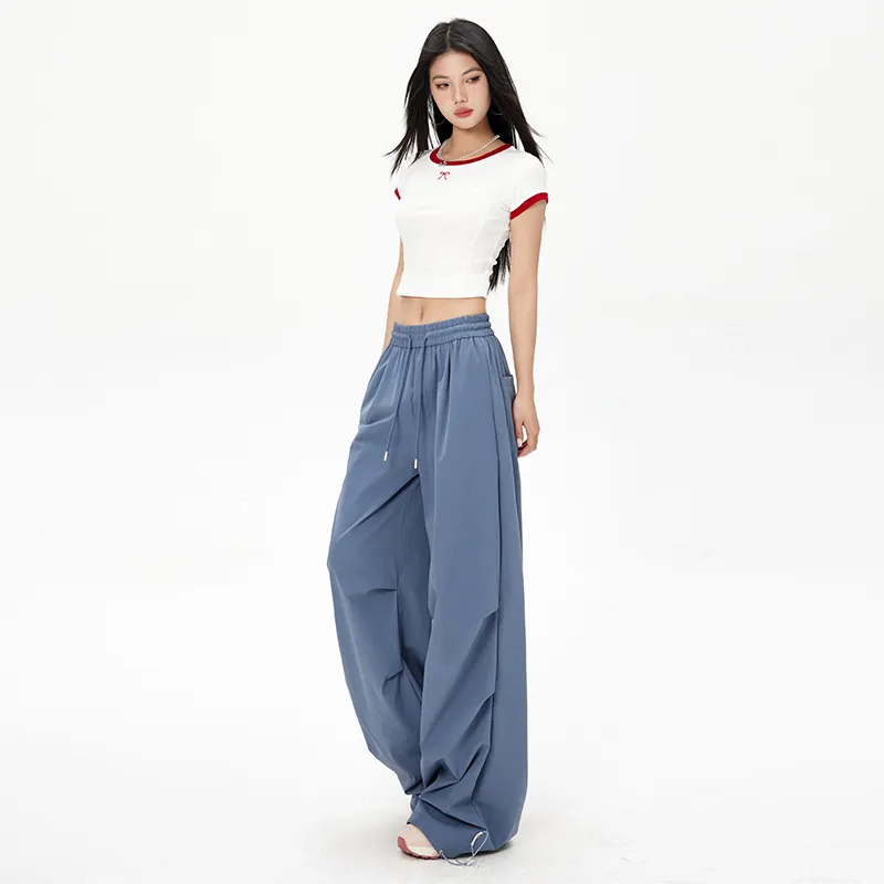 ZAZN Casual Pants Women's Navy Blue-54