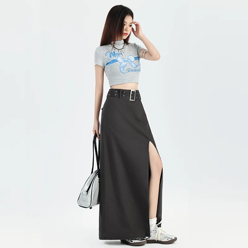 ZAZN Casual Long Skirts Women's-6