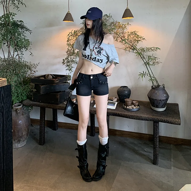 ZAZN Denim Shorts Women's-11