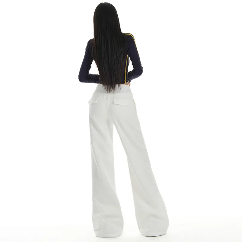 ZAZN Casual Pants Women's White-6