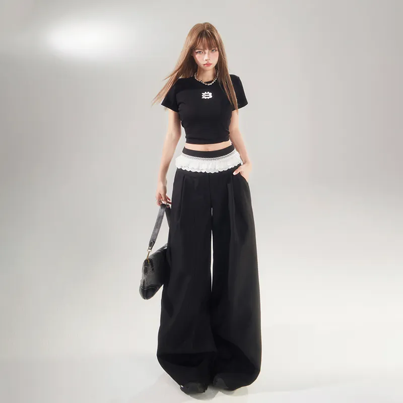 ZAZN Casual Pants Women's Black-3