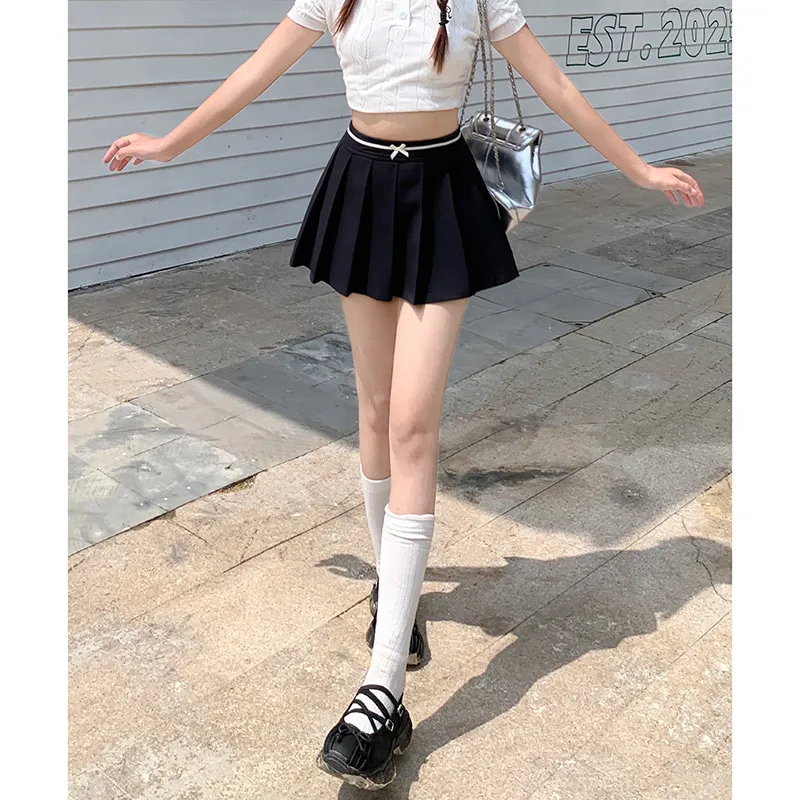 ZAZN Casual Short Skirts Women's Dark Blue-2