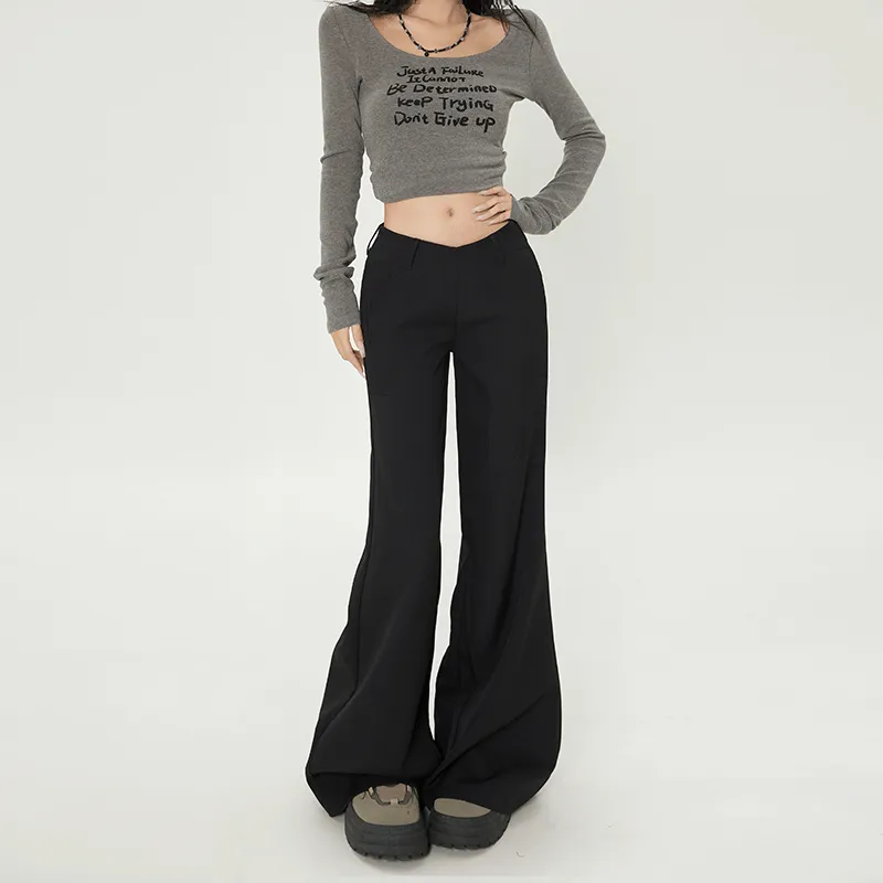 ZAZN Casual Pants Women's Black-5