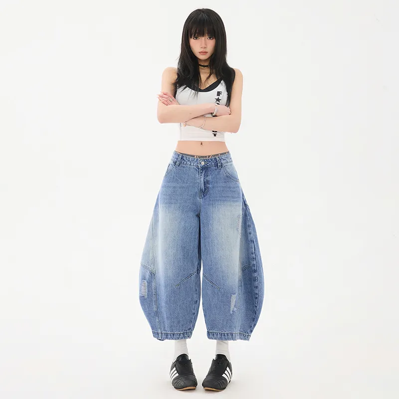 ZAZN Denim Shorts Women's Vintage Blue-10