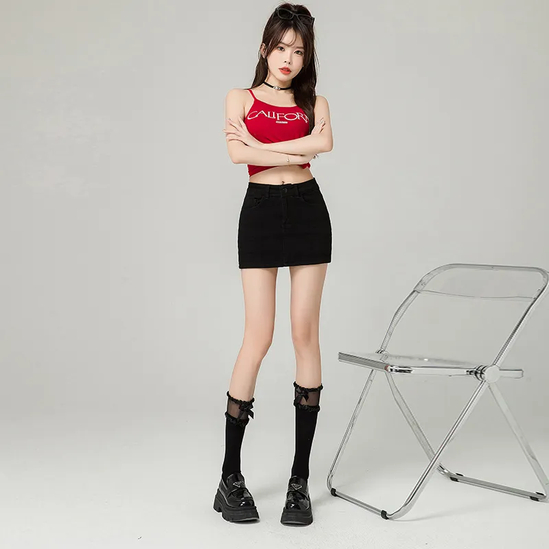 ZAZN Denim Short Skirts Women's-7