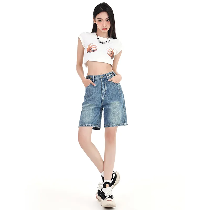 ZAZN Denim Shorts Women's-5