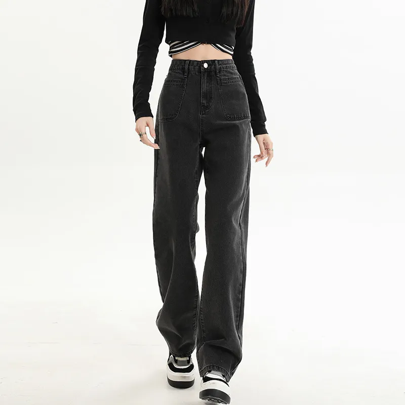 ZAZN Jeans Women's Black Gray Color-17