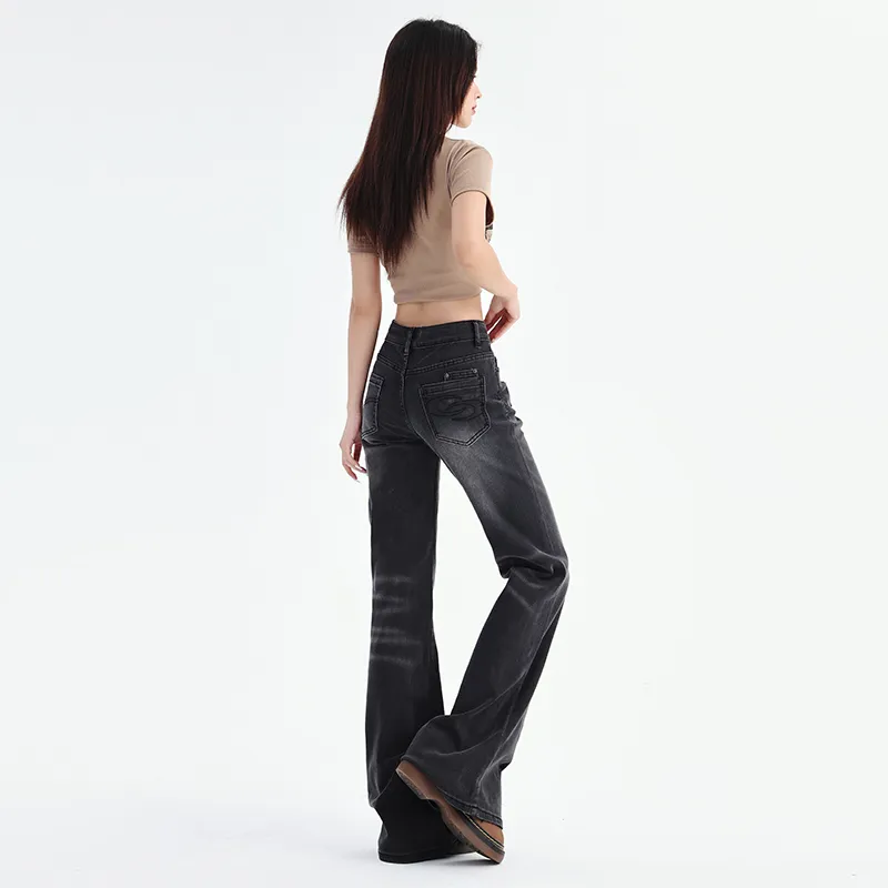 ZAZN Jeans Women's Black Gray Color-13