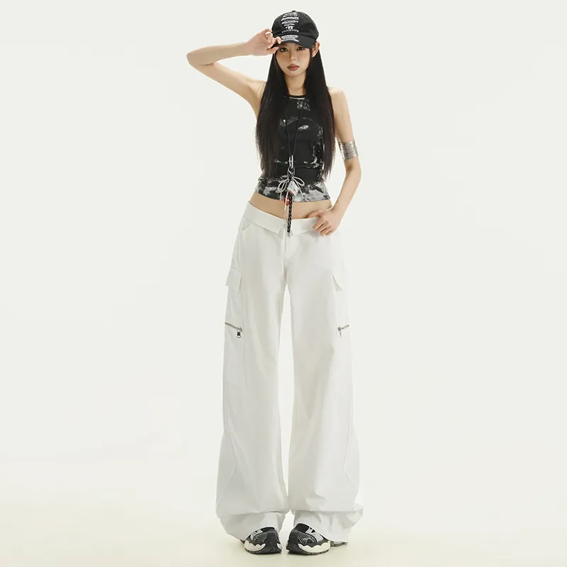 ZAZN Casual Pants Women's White-9