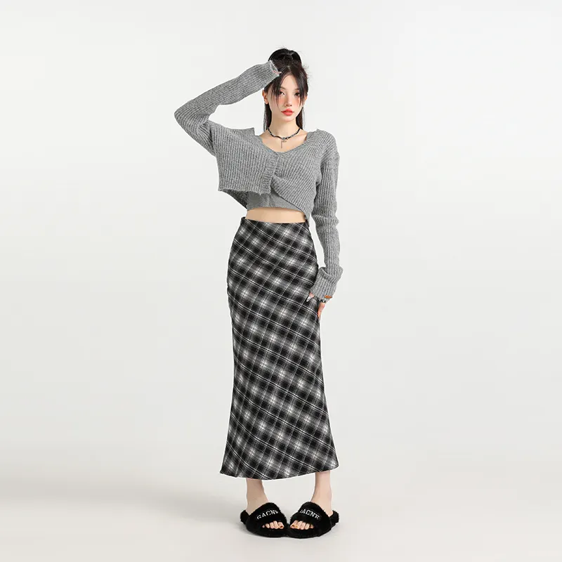 ZAZN Casual Long Skirts Women's-2