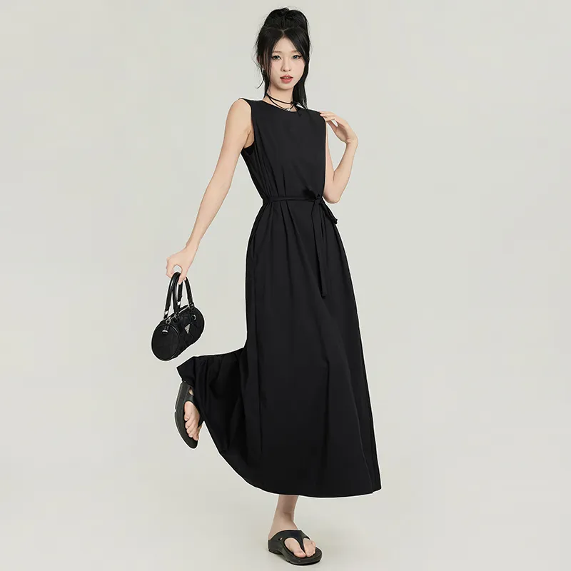 ZAZN Sleeveless Dresses Women's Black-1