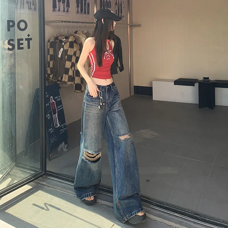 ZAZN Jeans Women's Vintage Blue-4
