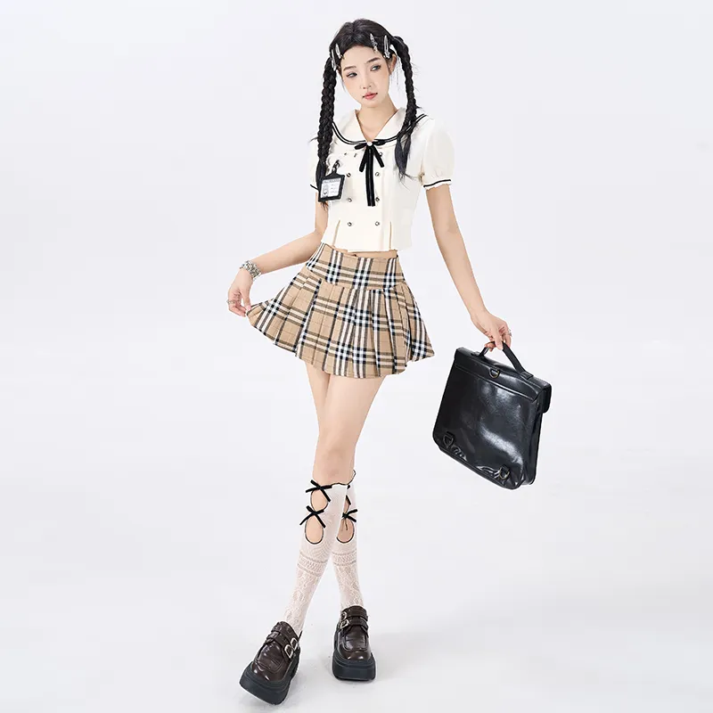 ZAZN Casual Short Skirts Women's Red-8