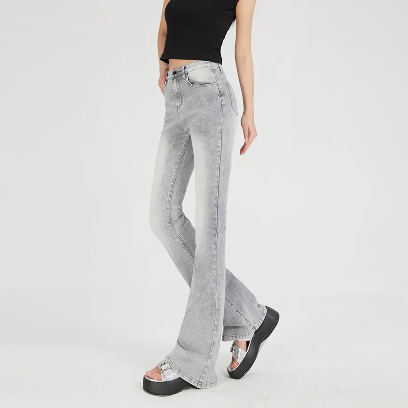 ZAZN Jeans Women's Concrete Gray-5