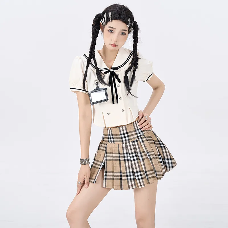 ZAZN Casual Short Skirts Women's Red-7