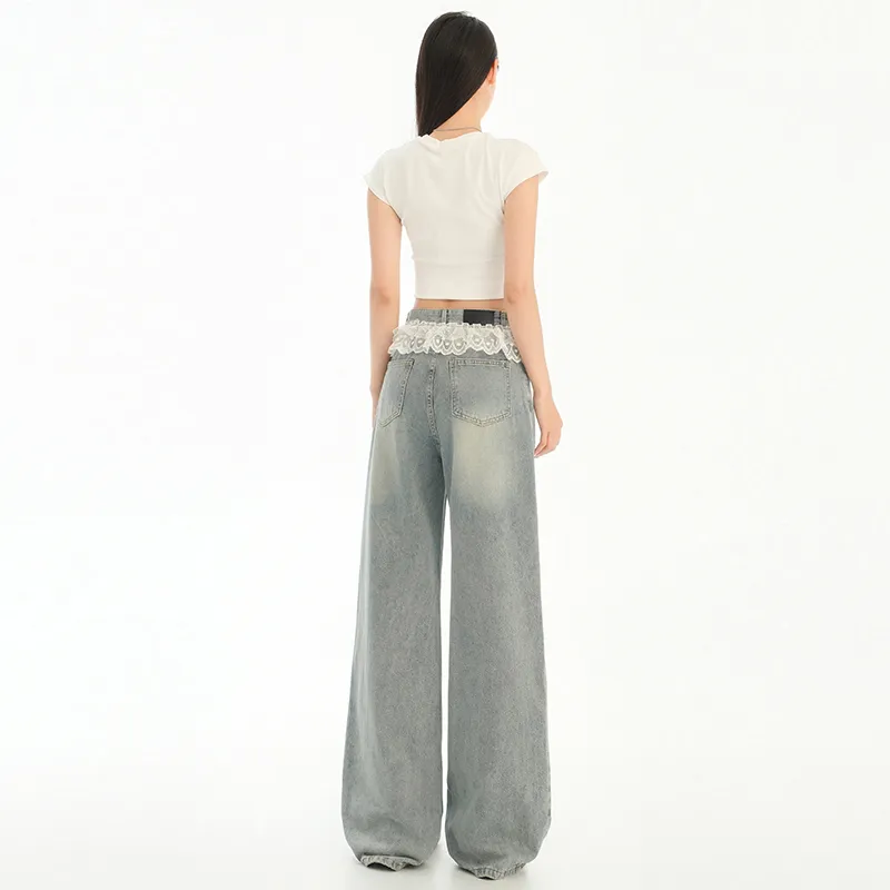 ZAZN Jeans Women's Washed Color-5