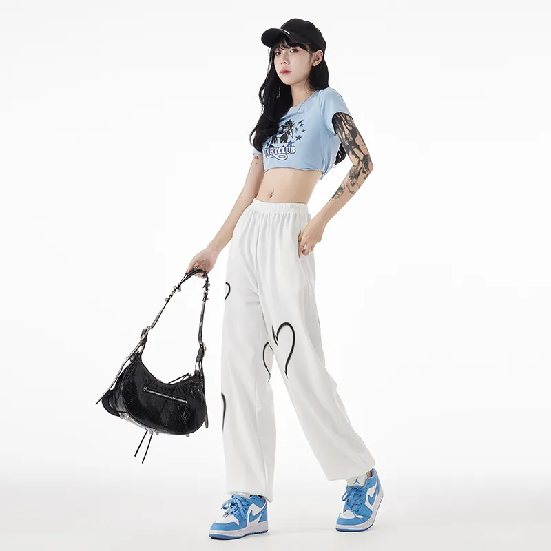 ZAZN Casual Pants Women's White-4