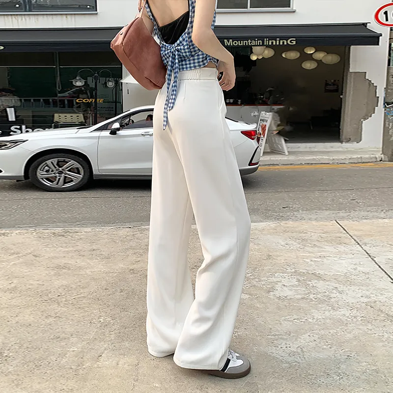 ZAZN Casual Pants Women's White-3
