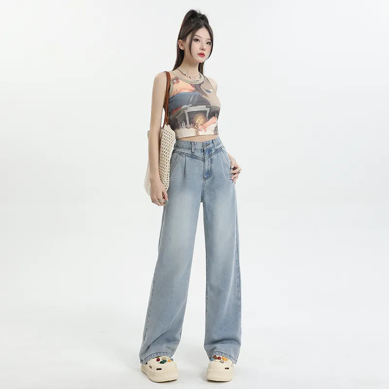 ZAZN Jeans Women's Washed Color-3