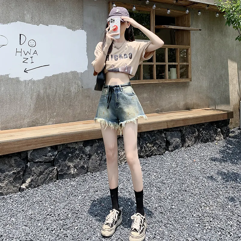 ZAZN Denim Shorts Women's Vintage Blue-2