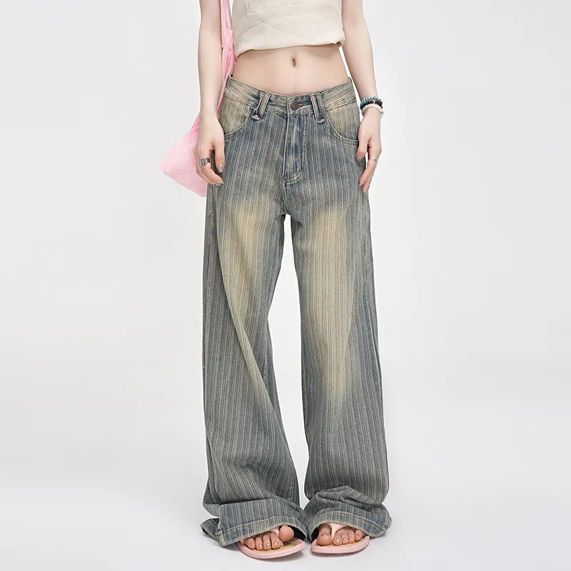 ZAZN Jeans Women's Stripes Blue-2