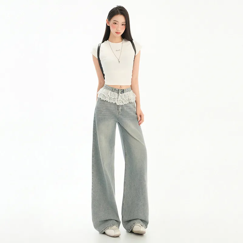 ZAZN Jeans Women's Washed Color-1