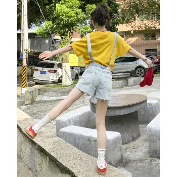 ZAZN Denim Shorts Women's Light Blue