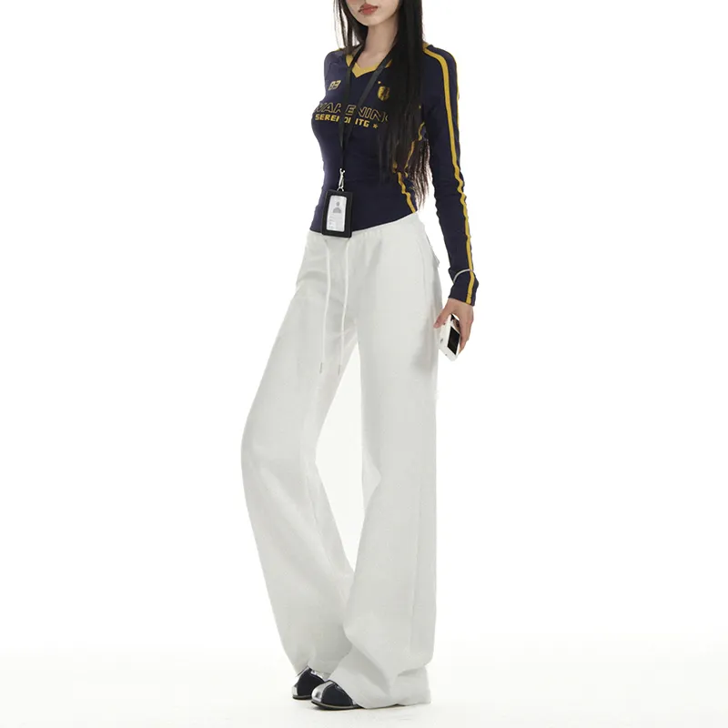 ZAZN Casual Pants Women's White-3