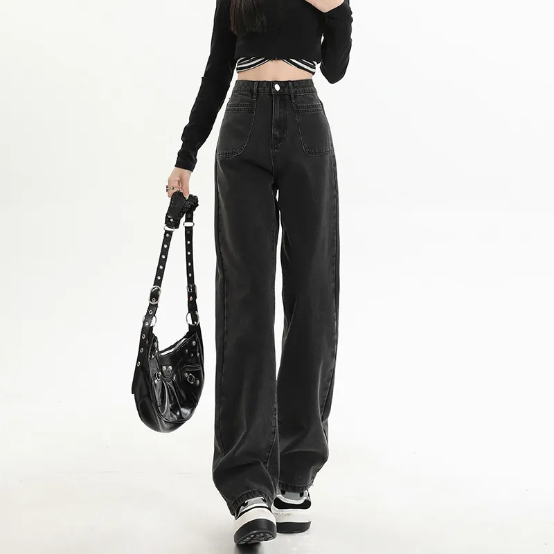 ZAZN Jeans Women's Black Gray Color-18