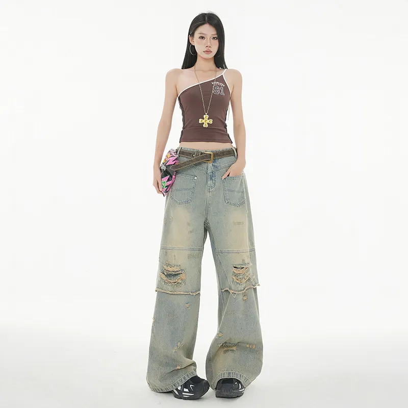 ZAZN Jeans Women's Distressed Color-2