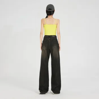 ZAZN Jeans Women's Yellow Mud Shopping Bag Included