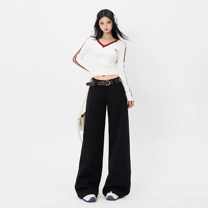 ZAZN Casual Pants Women's Black-3