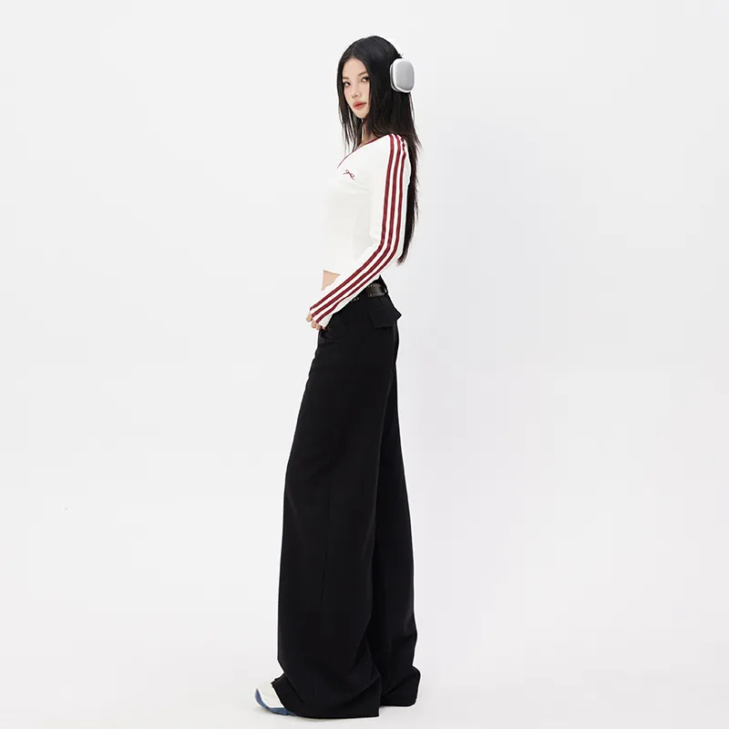 ZAZN Casual Pants Women's Black-4