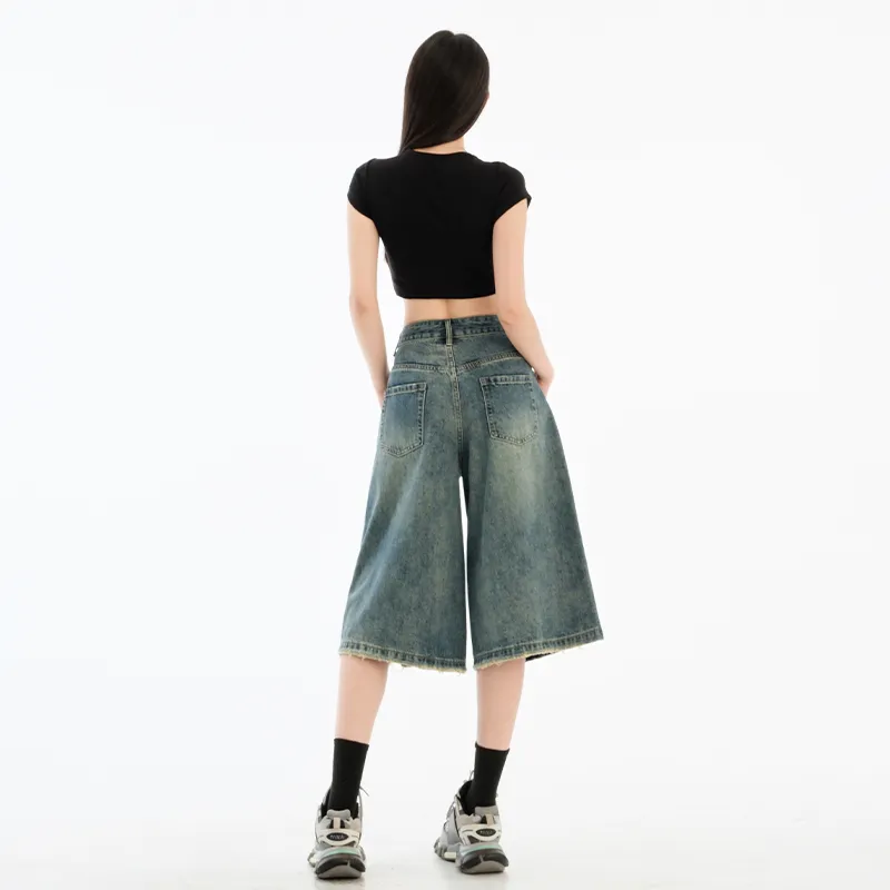 ZAZN Denim Shorts Women's Vintage Blue-1