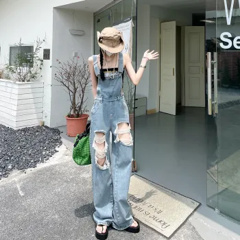 ZAZN Overalls Women's Vintage Blue