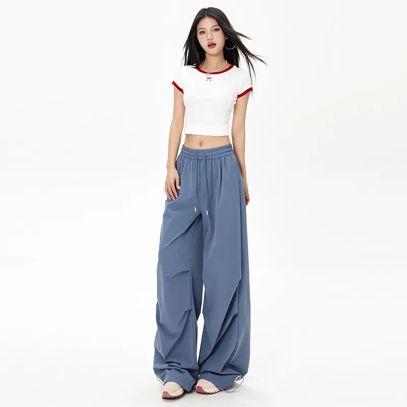 ZAZN Casual Pants Women's Navy Blue-53