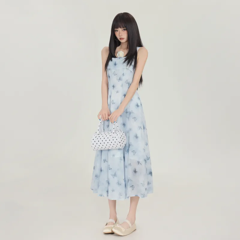 ZAZN Slip Dresses Women's Lake Blue-5