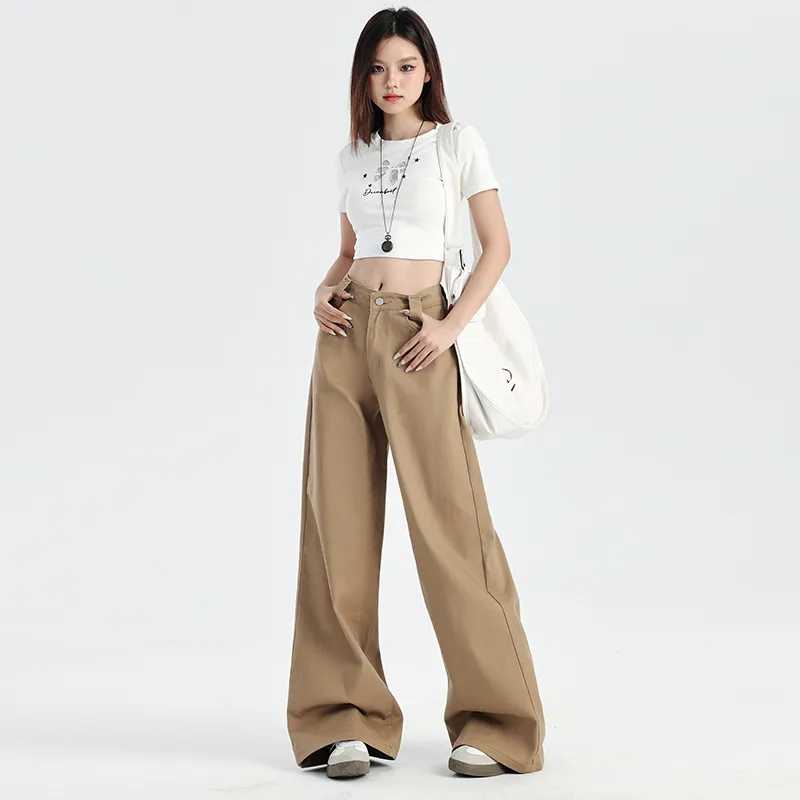 Vine Color Jeans Women's Latte Brown-5