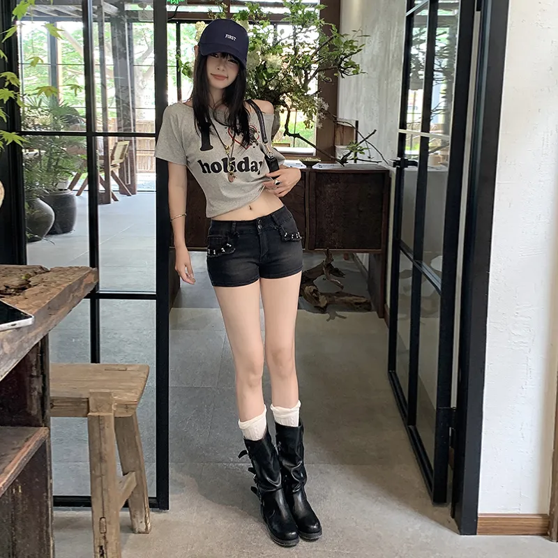 ZAZN Denim Shorts Women's-9