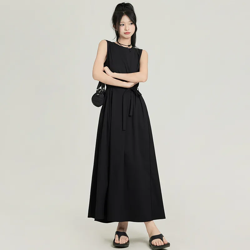 ZAZN Sleeveless Dresses Women's Black-3
