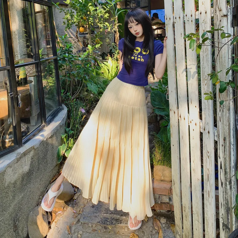 ZAZN Casual Long Skirts Women's-2