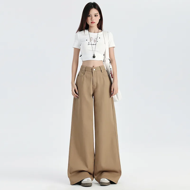 Vine Color Jeans Women's Latte Brown-2