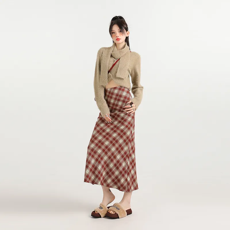 ZAZN Casual Long Skirts Women's-8